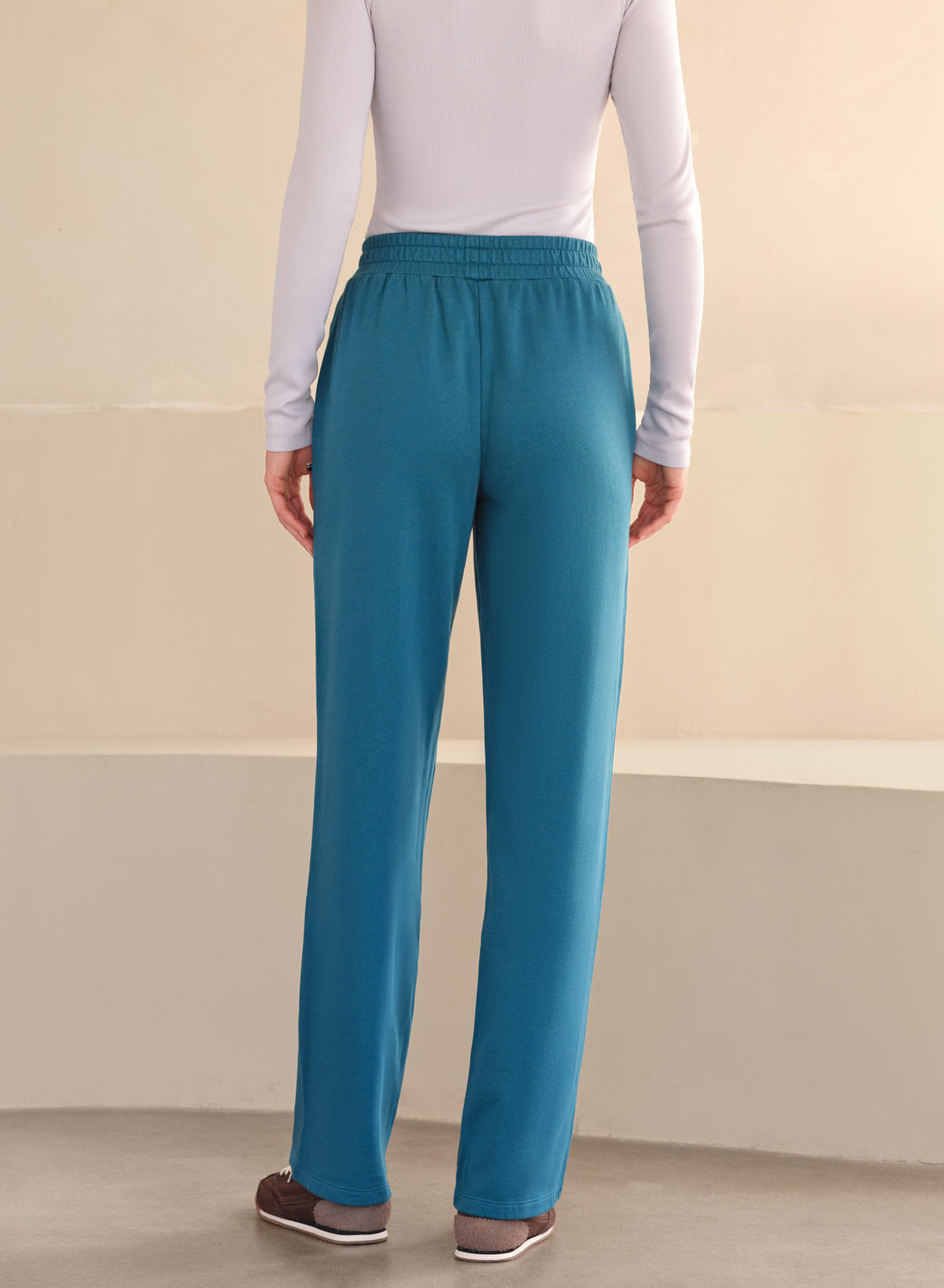 MiniLux Pintuck Pant Slender Fit | Ocean