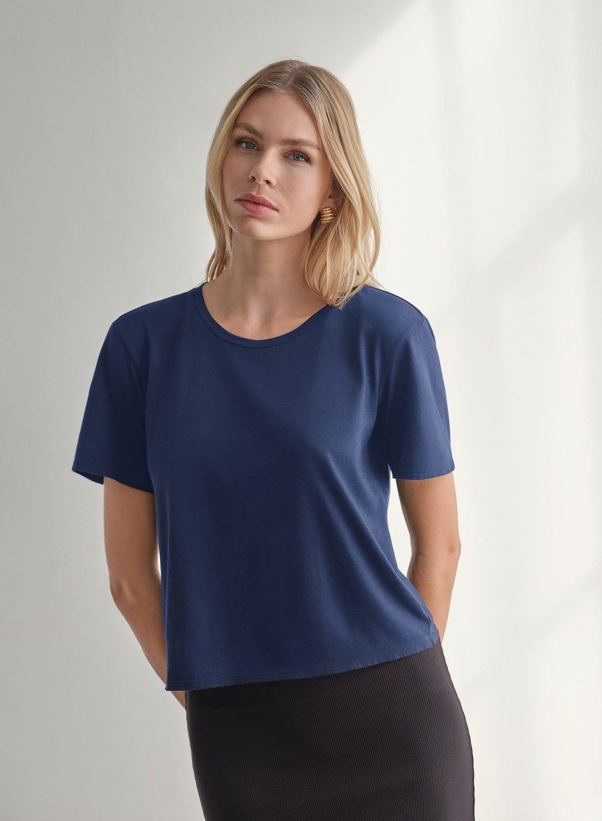 MiniJersey Boxy Tee | Magellan Blue