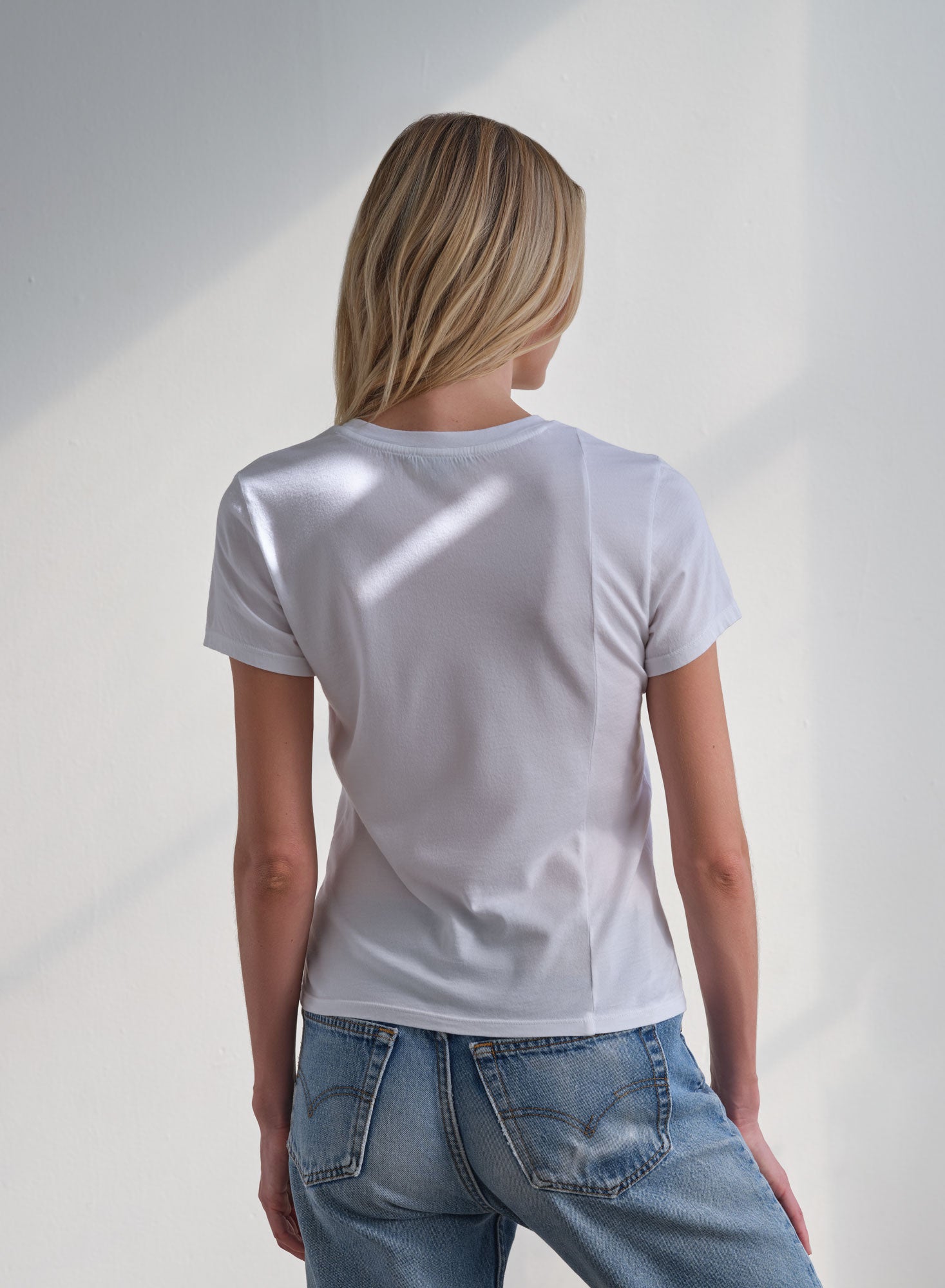 MiniJersey Crew Neck Tee | White