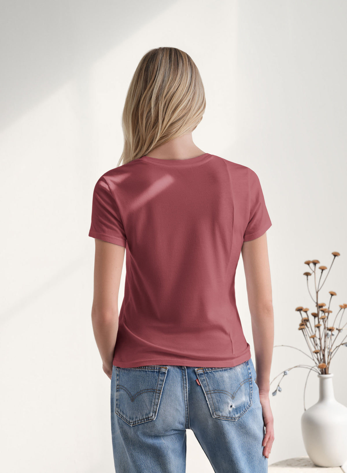MiniJersey Crew Neck Tee | Garnet