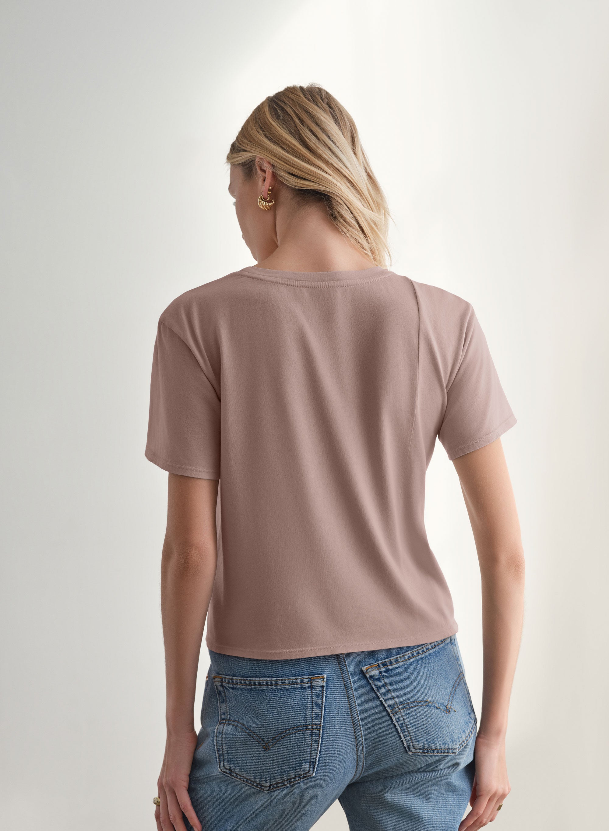 MiniJersey Boxy Tee | Dusty Rose