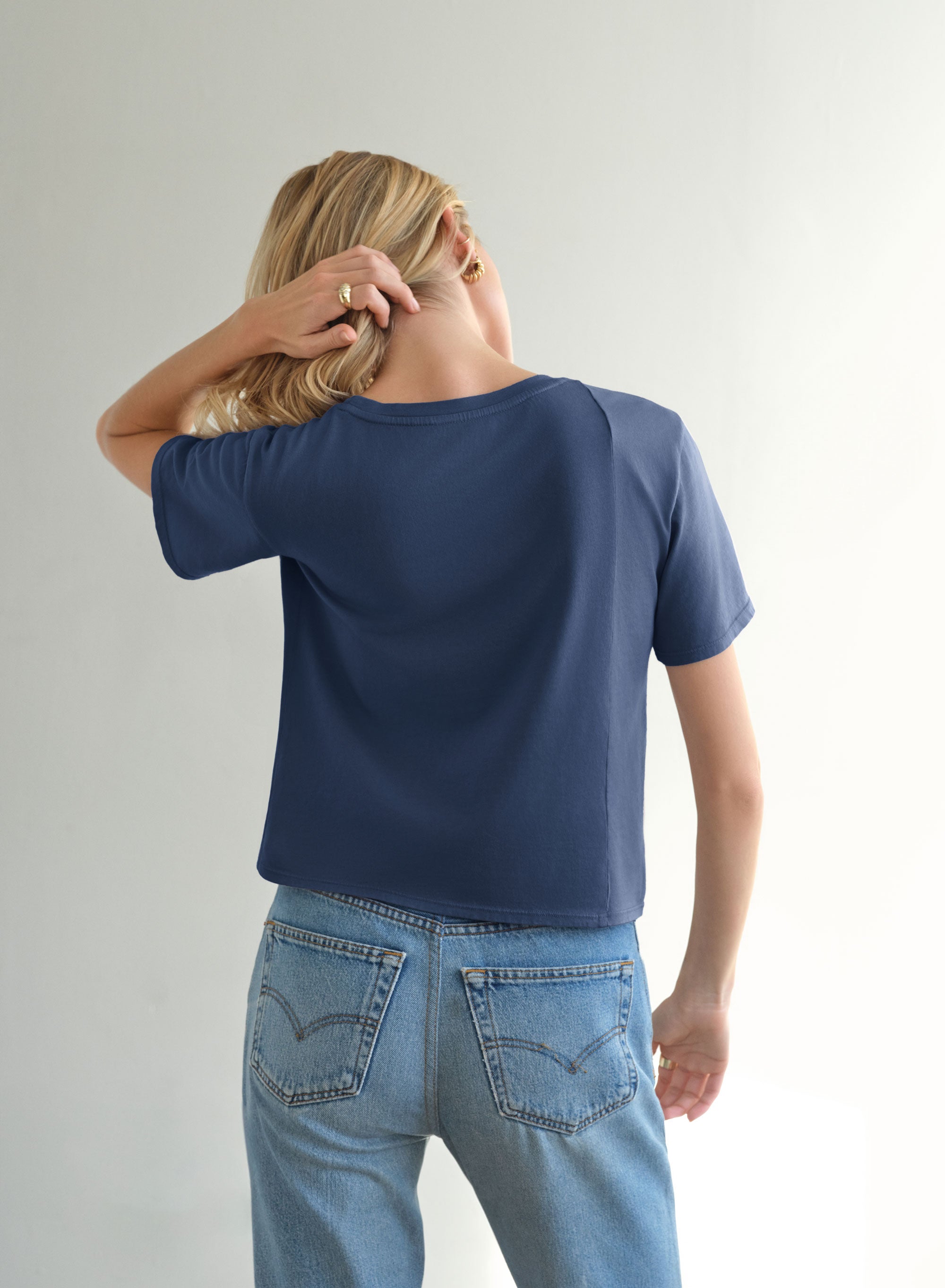 MiniJersey Boxy Tee | Lapis Sky