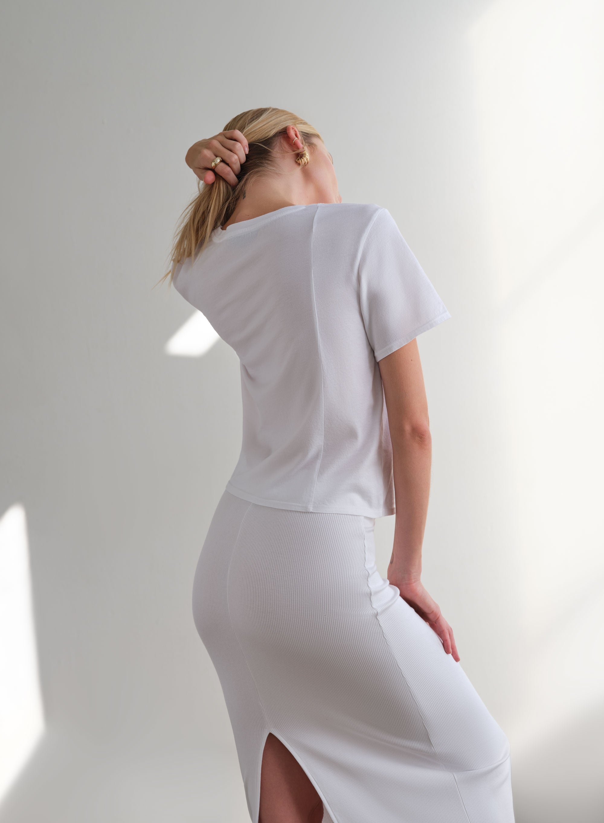 MiniJersey Boxy Tee | White