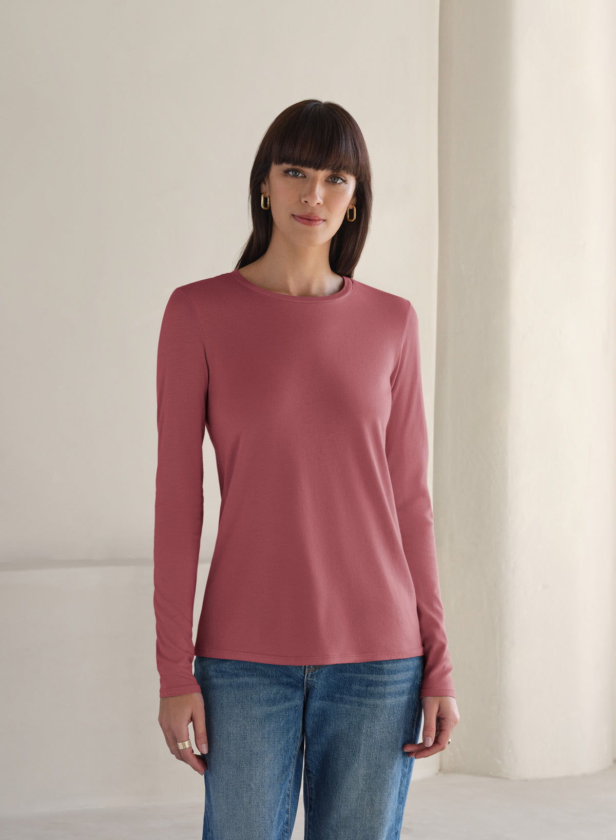 MiniJersey Long Sleeve Tee | Garnet