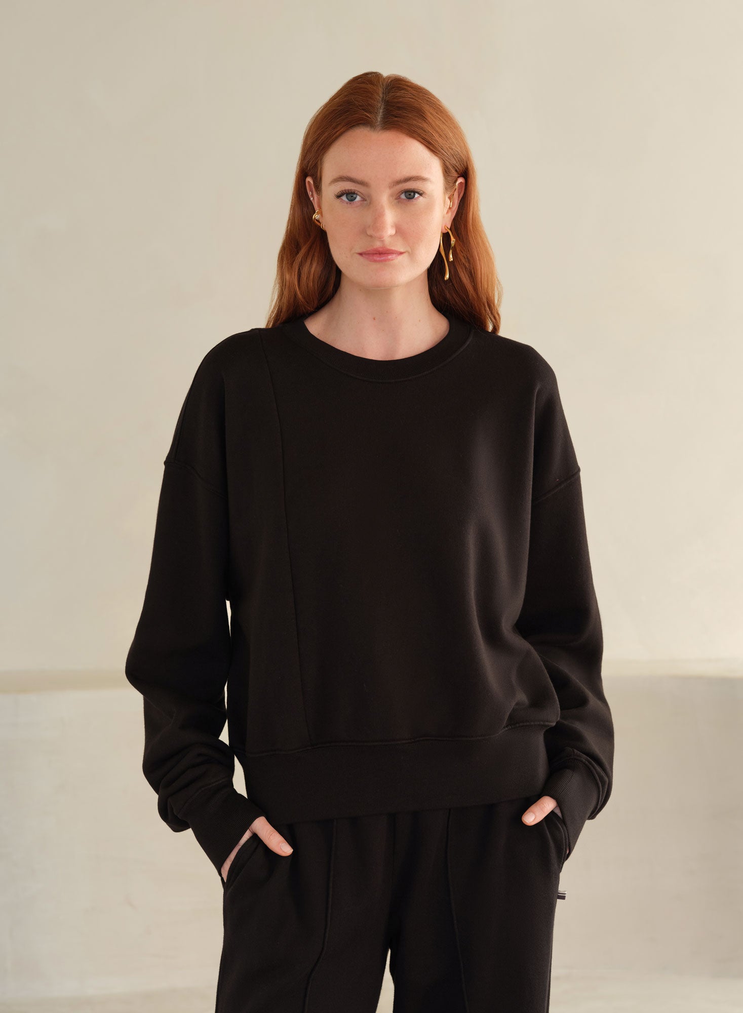 Belle Terry Crew (Limited) | Black