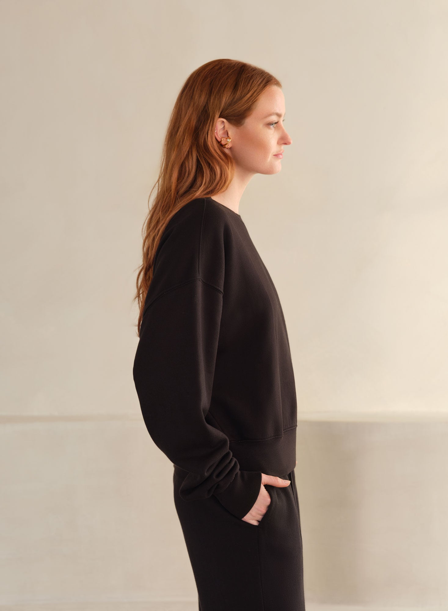 Belle Terry Crew (Limited) | Black