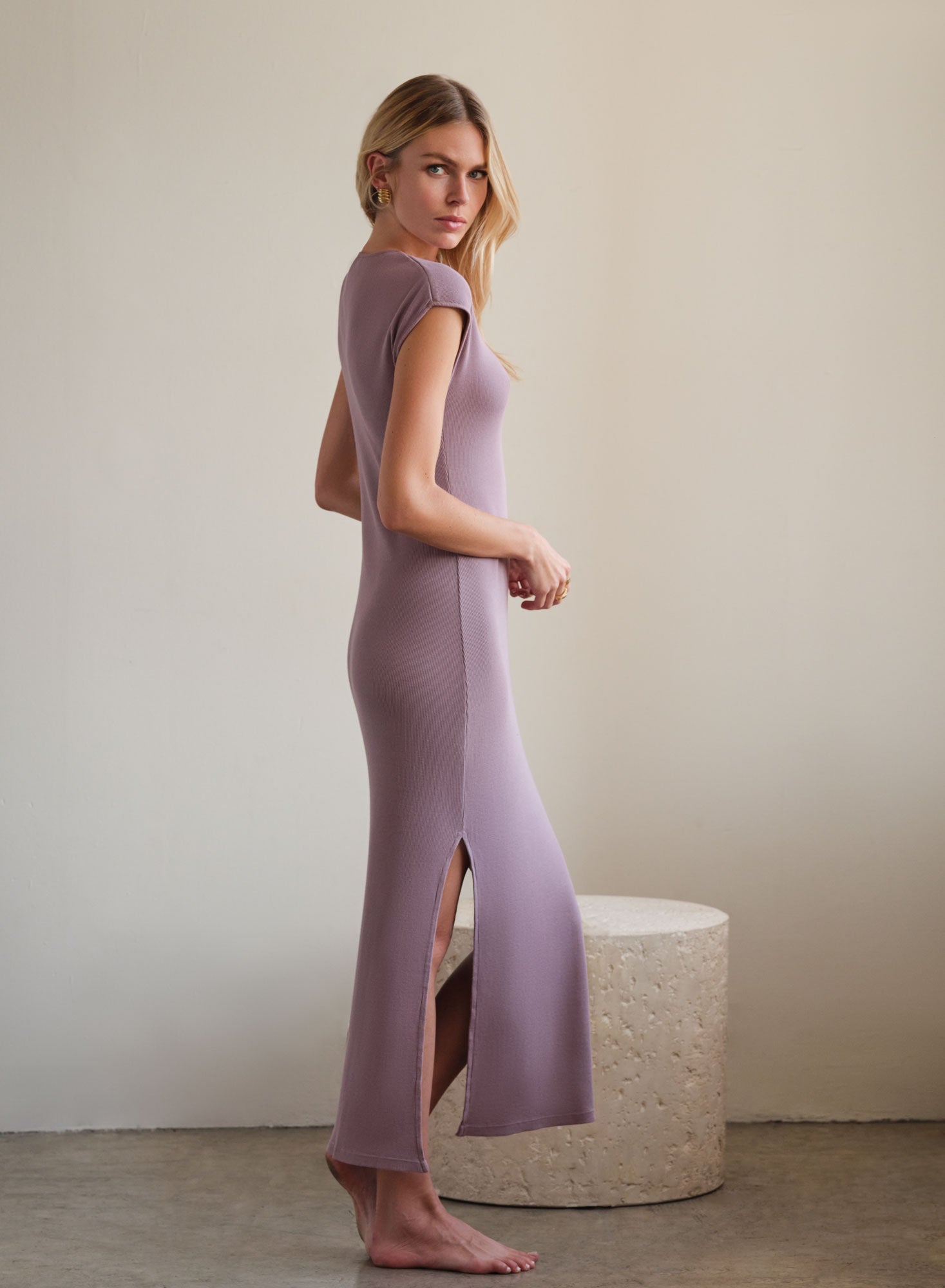 Supima Rib Maxi Beach Dress | Dove