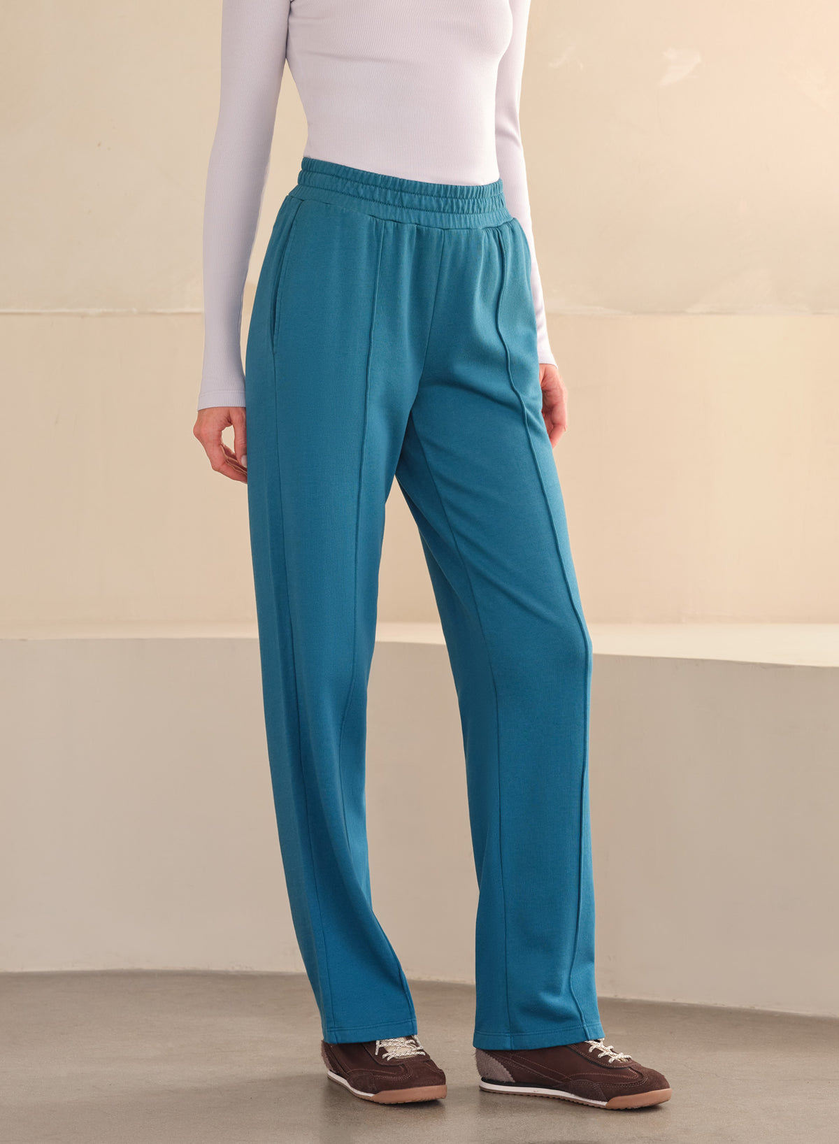 MiniLux Pintuck Pant Slender Fit | Ocean