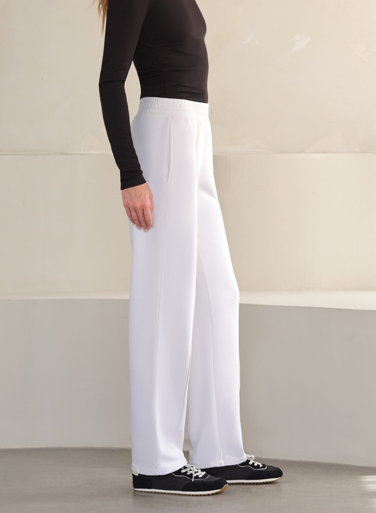 MiniLux Pintuck Pant Classic Fit | Creme