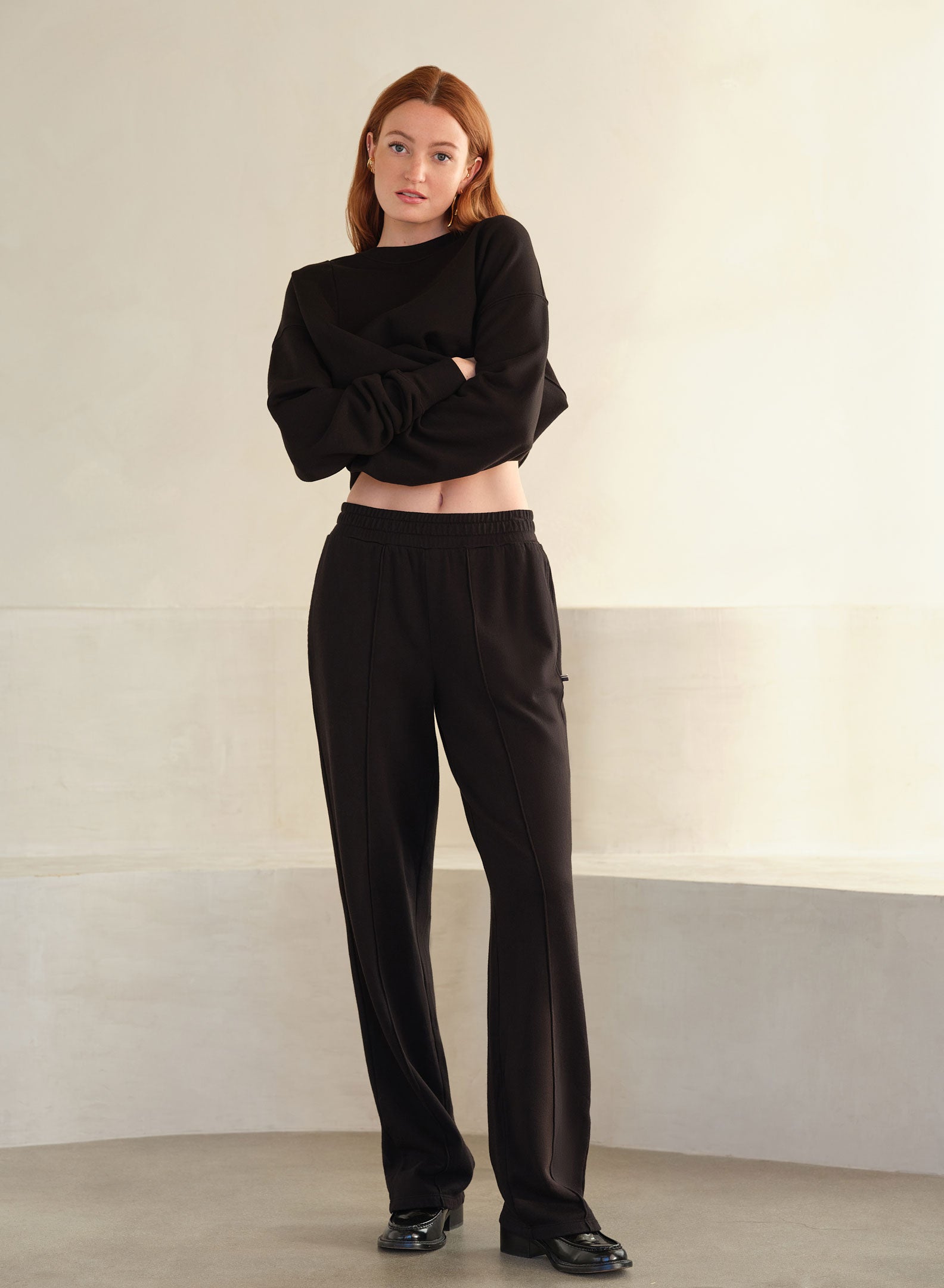 MiniLux Pintuck Pant | Black