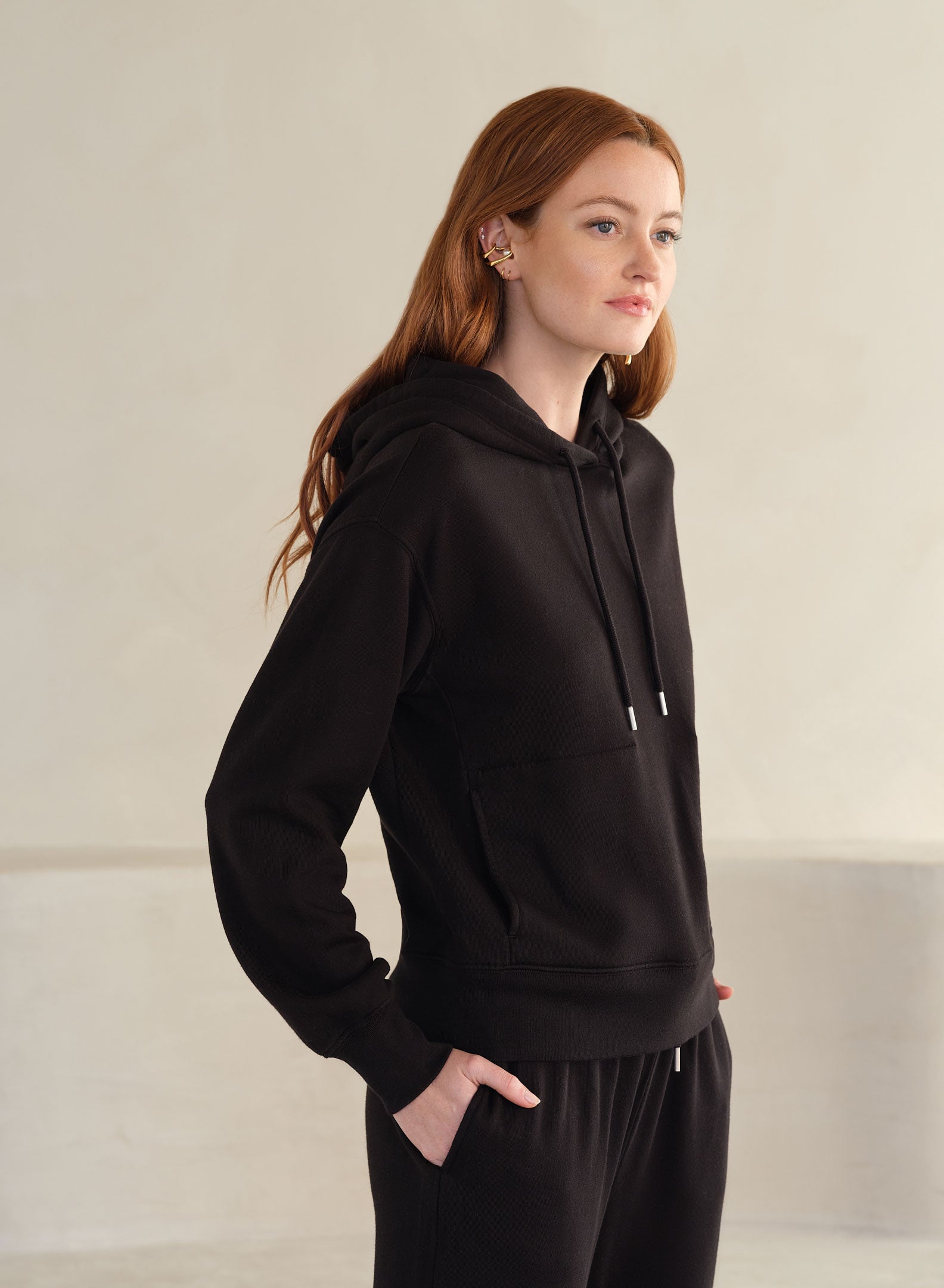 MiniLux Pkt Hoodie | Black