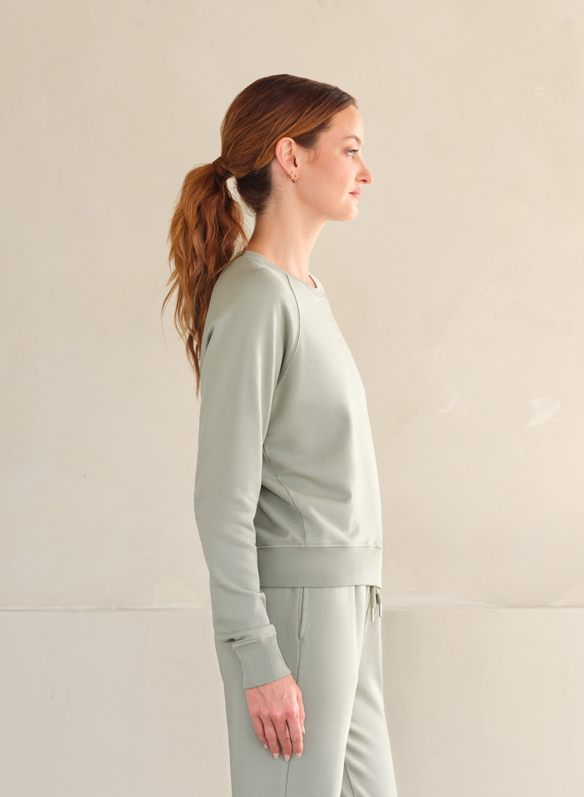 MiniLux Raglan Crew | Sage