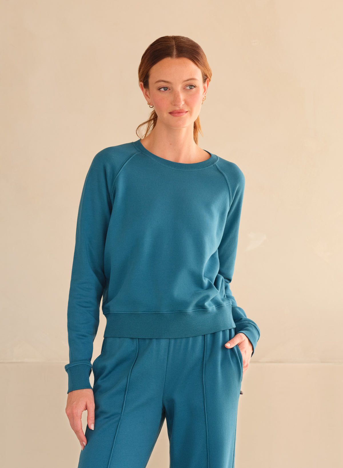 MiniLux Raglan Crew | Ocean
