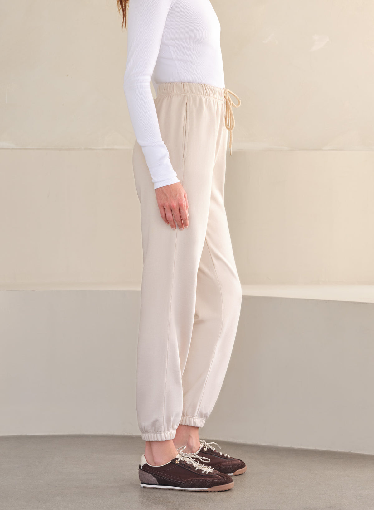 MiniLux Vintage Jogger | Almond