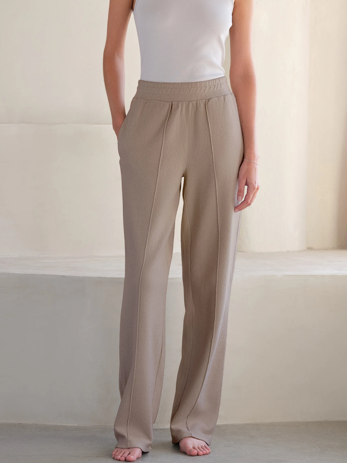 MiniLux Brushed Pintuck Pant