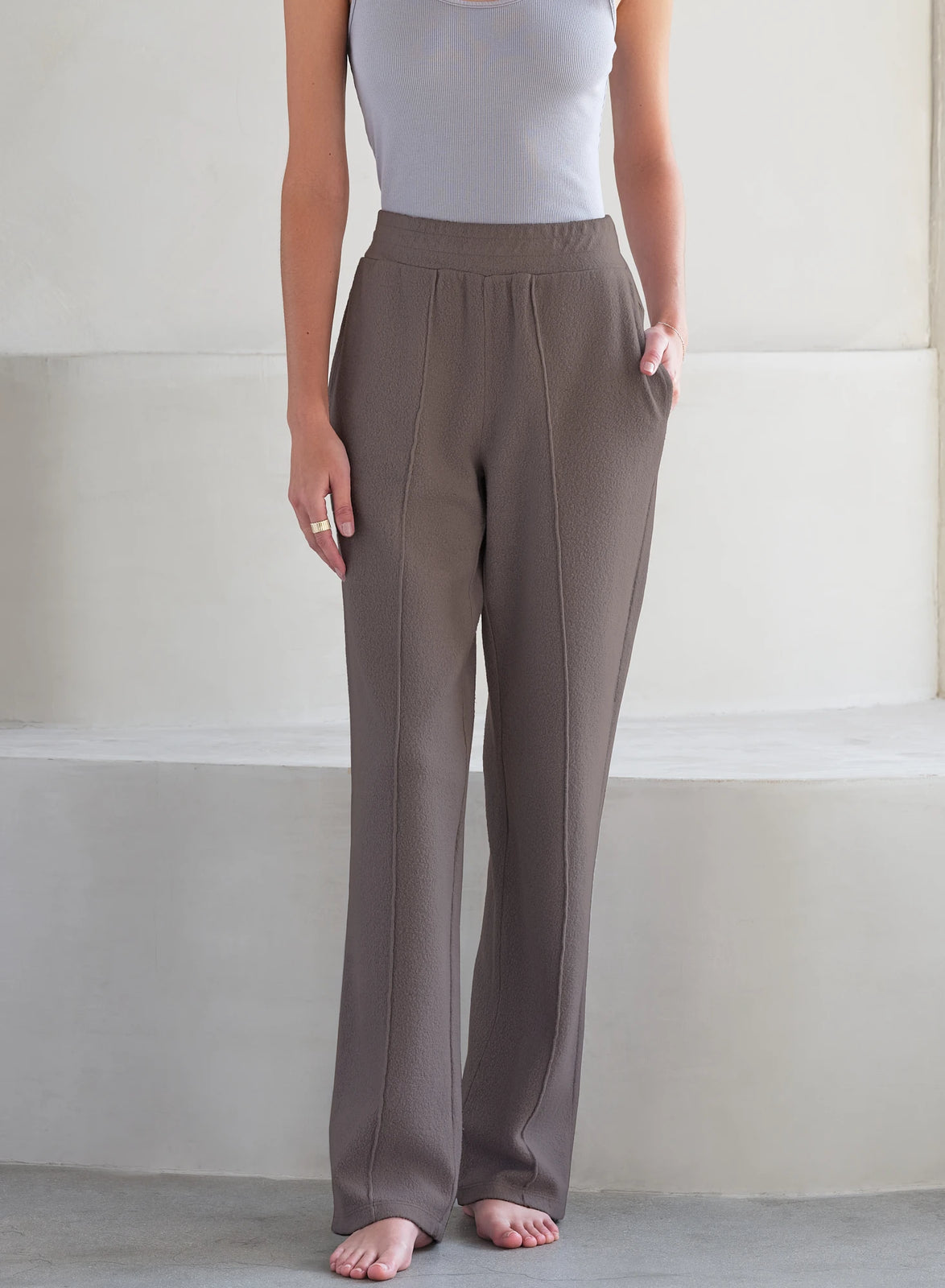 MiniLux Brushed Pintuck Pant