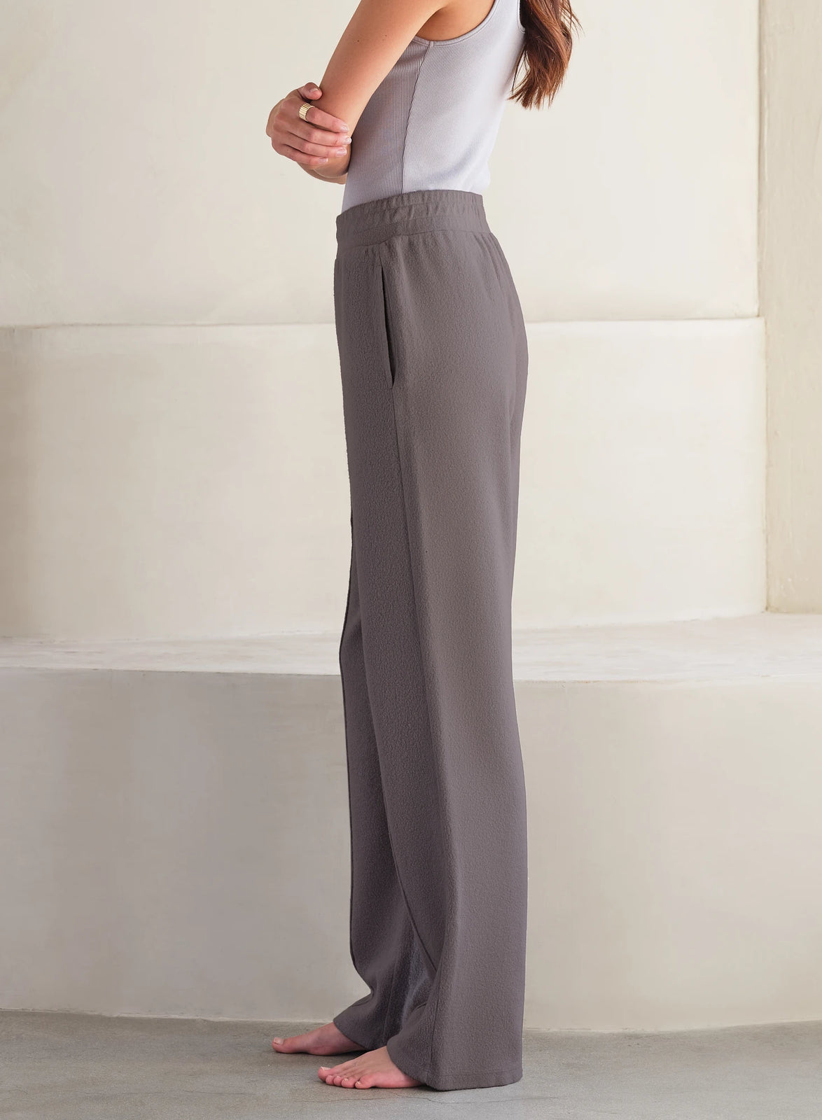 MiniLux Brushed Pintuck Pant