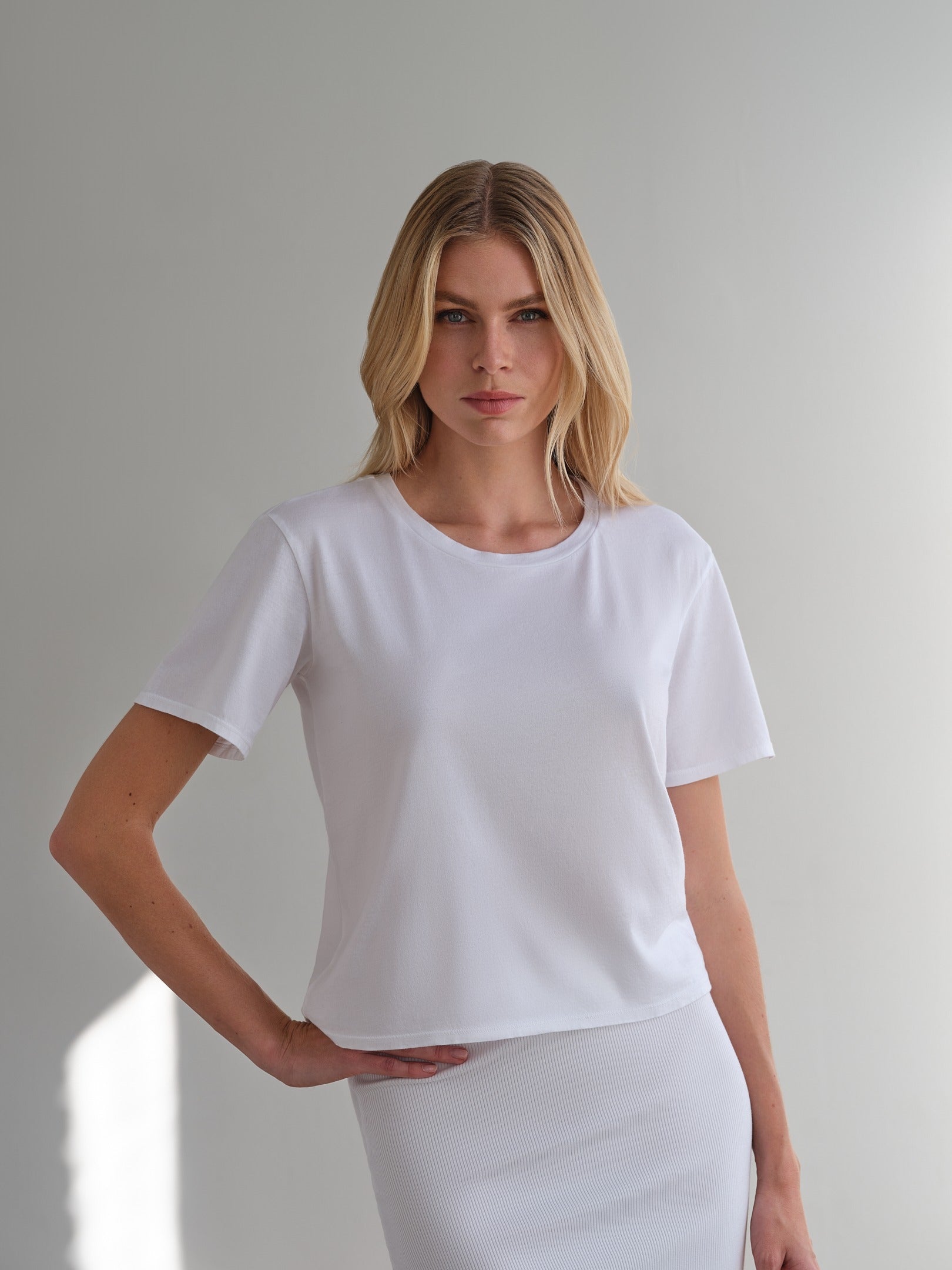 MiniJersey Boxy Tee | White