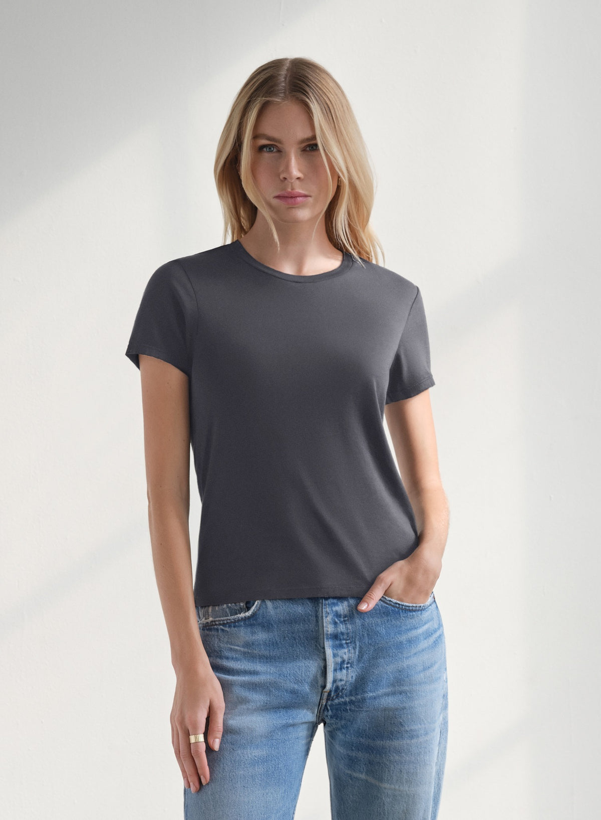 MiniJersey Crew Neck Tee | Midnight Air