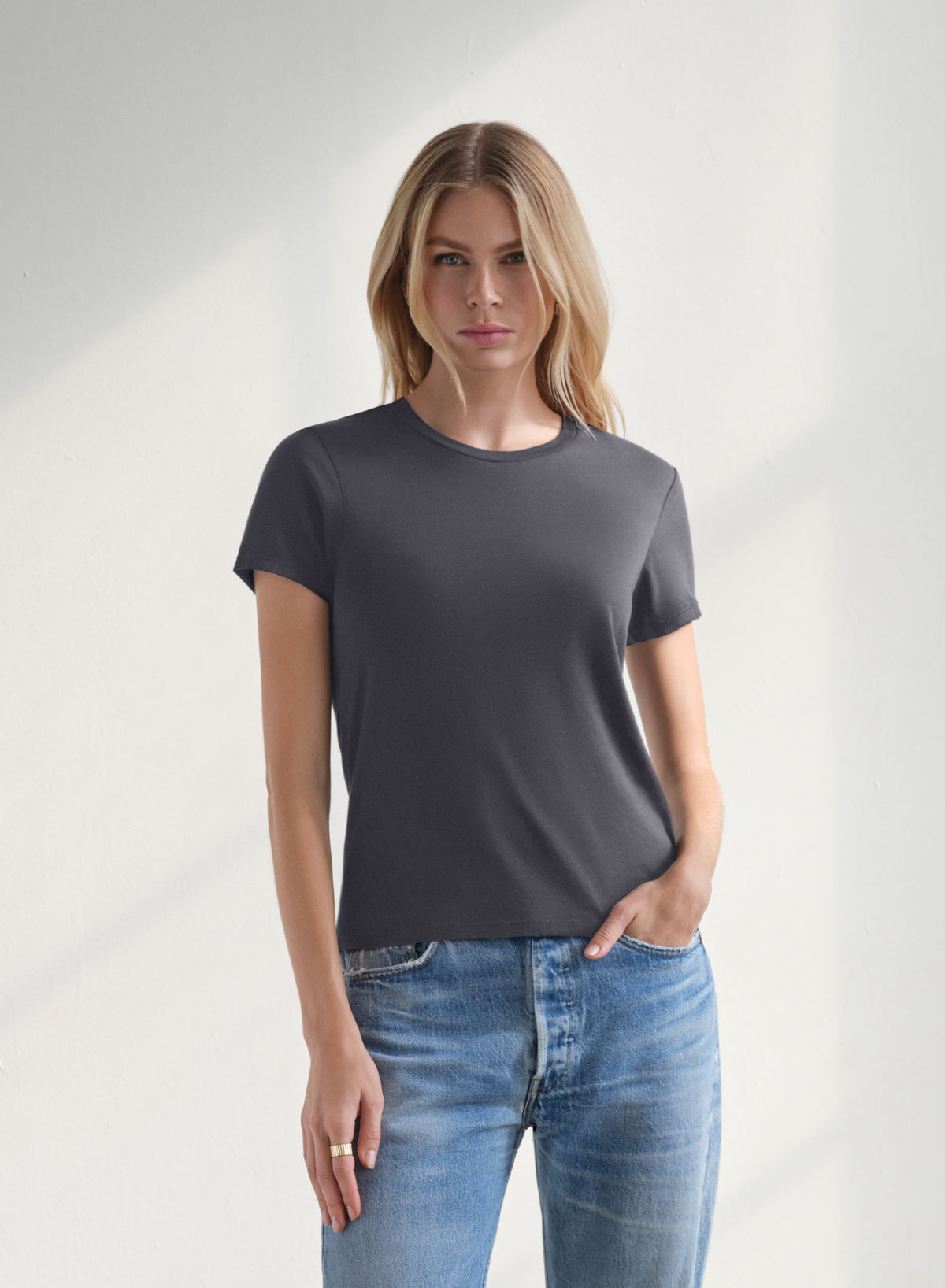MiniJersey Crew Neck Tee | Midnight Air