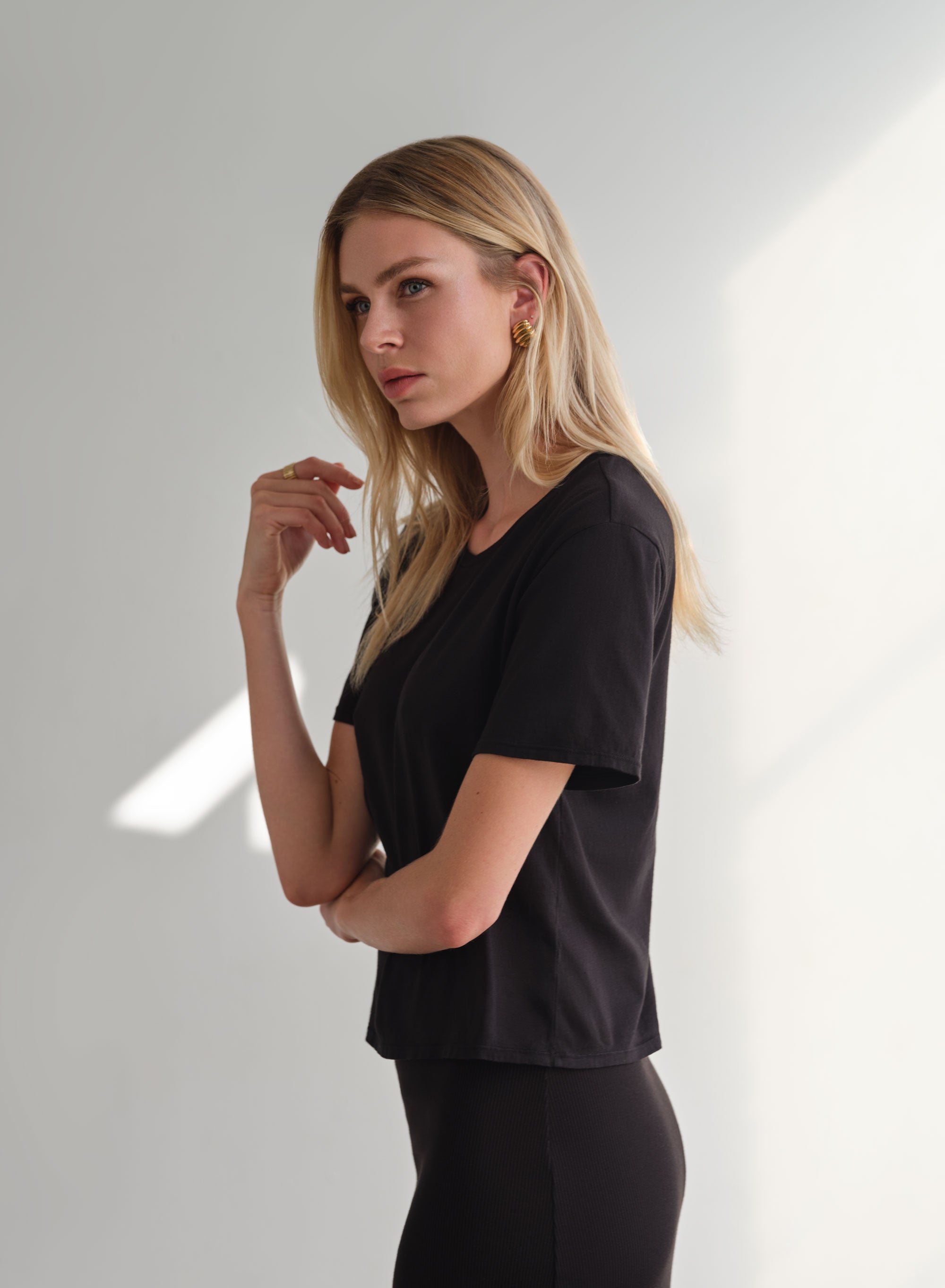 MiniJersey Boxy Tee | Black