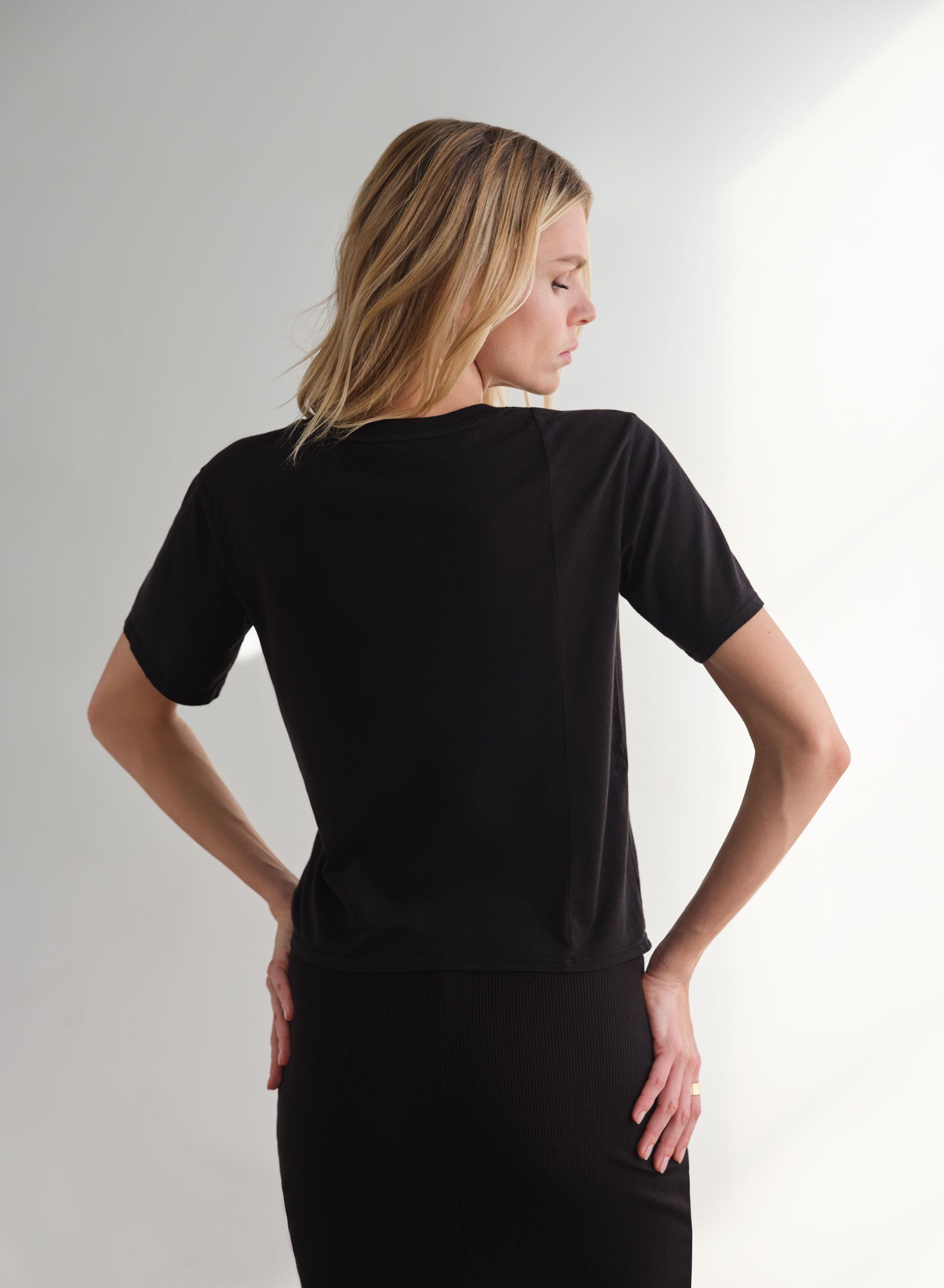 MiniJersey Boxy Tee | Black