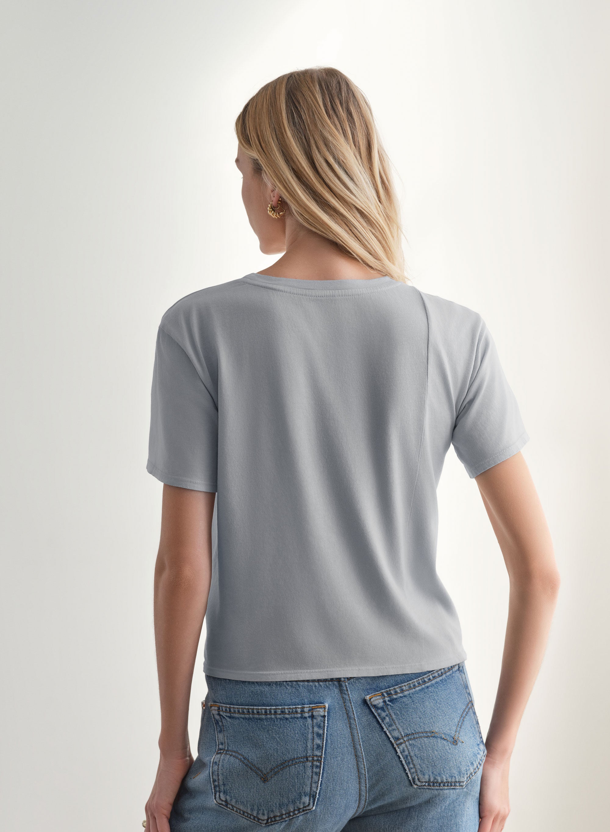 MiniJersey Boxy Tee | Pearl Fog