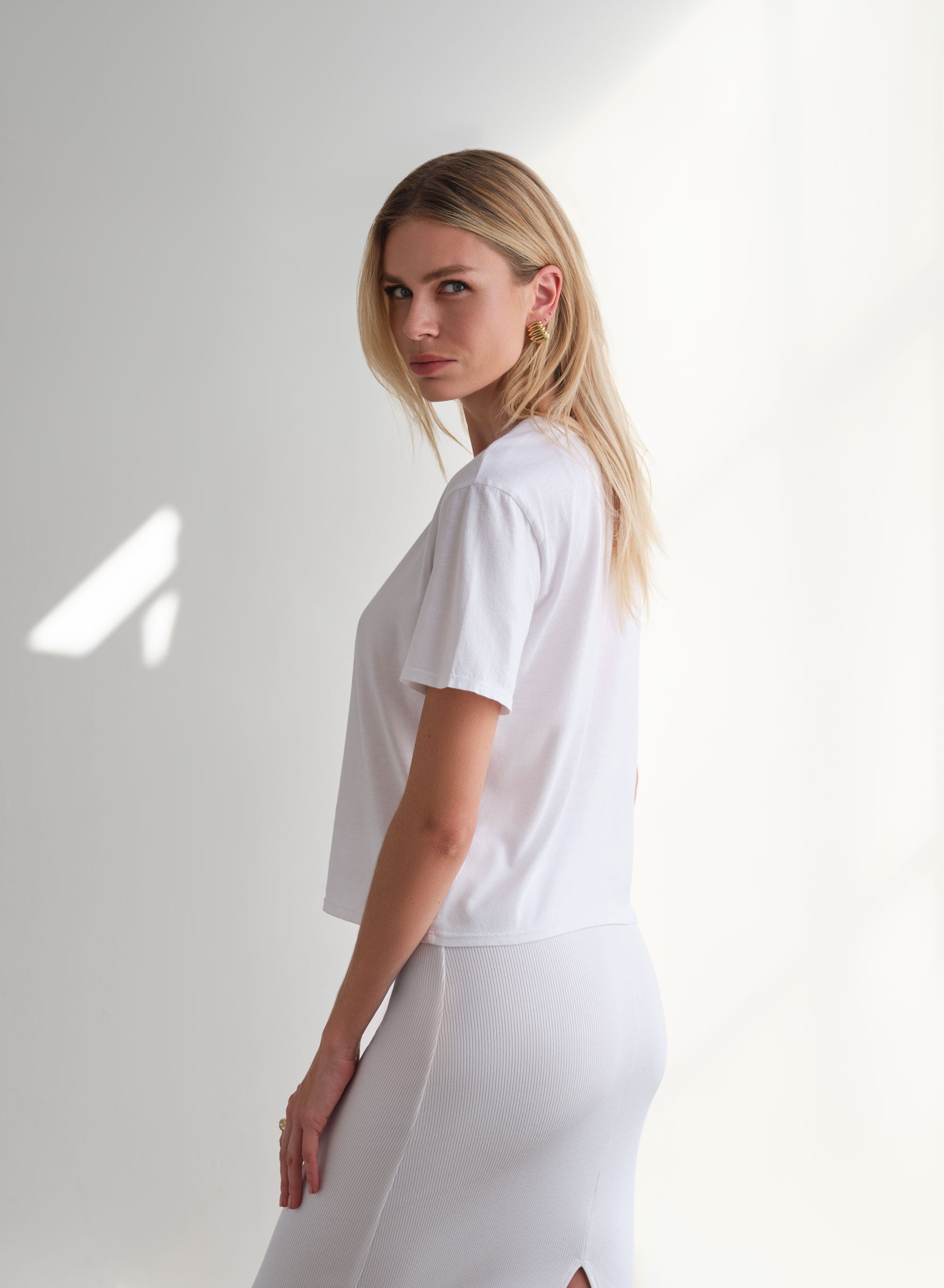 MiniJersey Boxy Tee | White