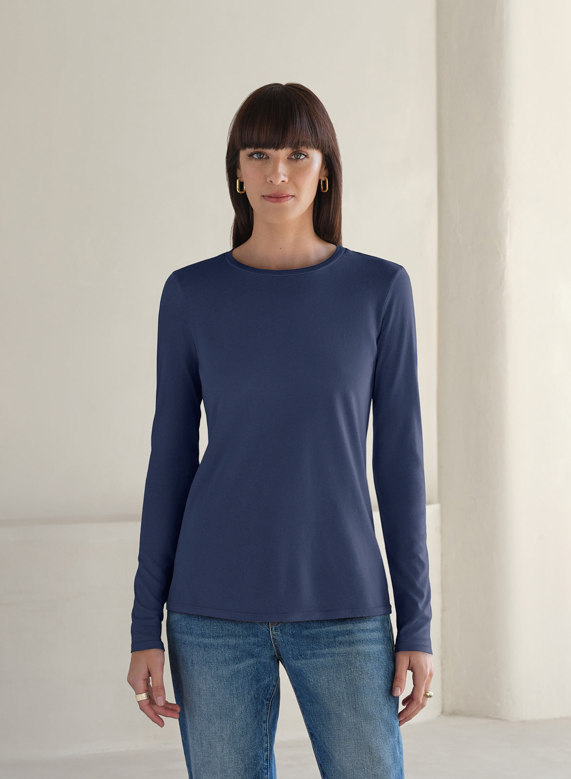 MiniJersey Long Sleeve Tee | Lapis Sky