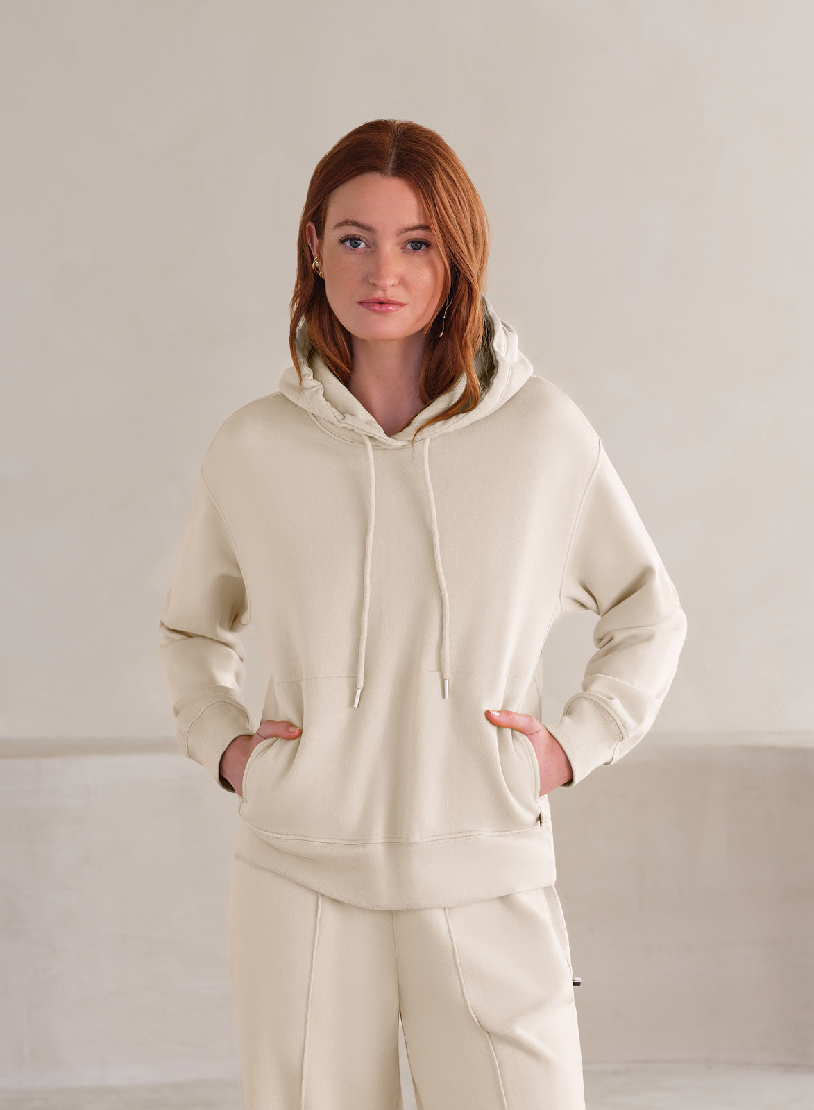 MiniLux Pkt Hoodie | Creme