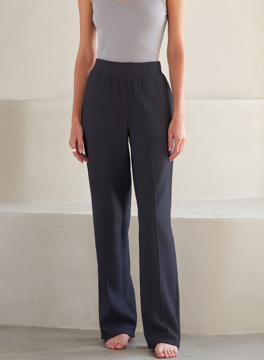 MiniLux Brushed Pintuck Pant | Midnight Air