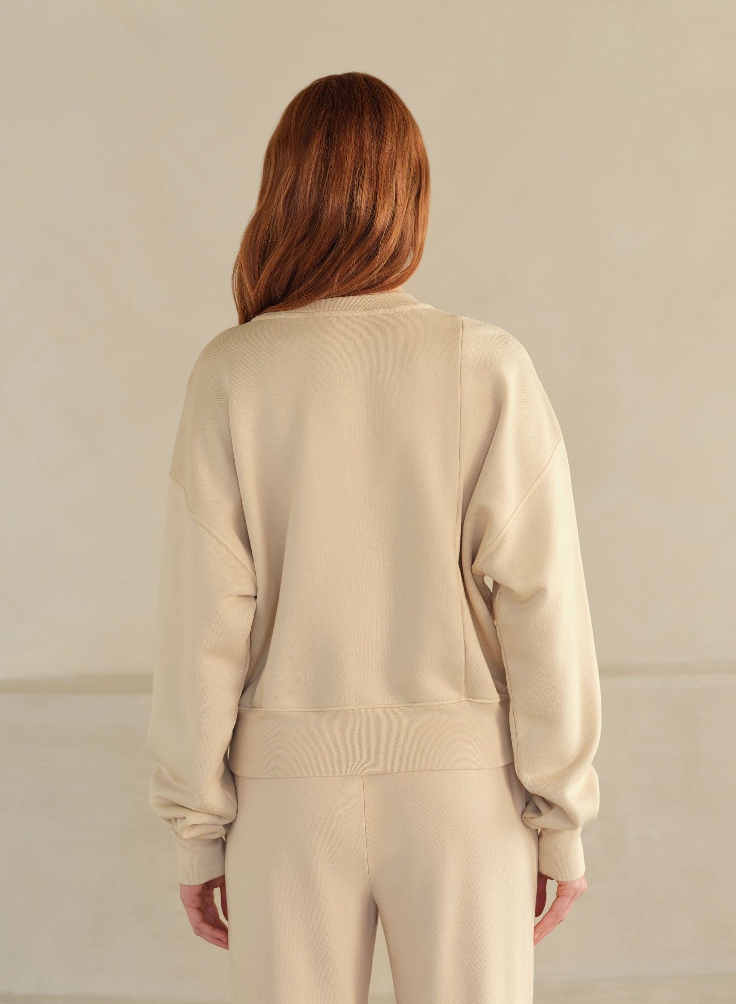Belle Terry Crew (Limited) | Almond