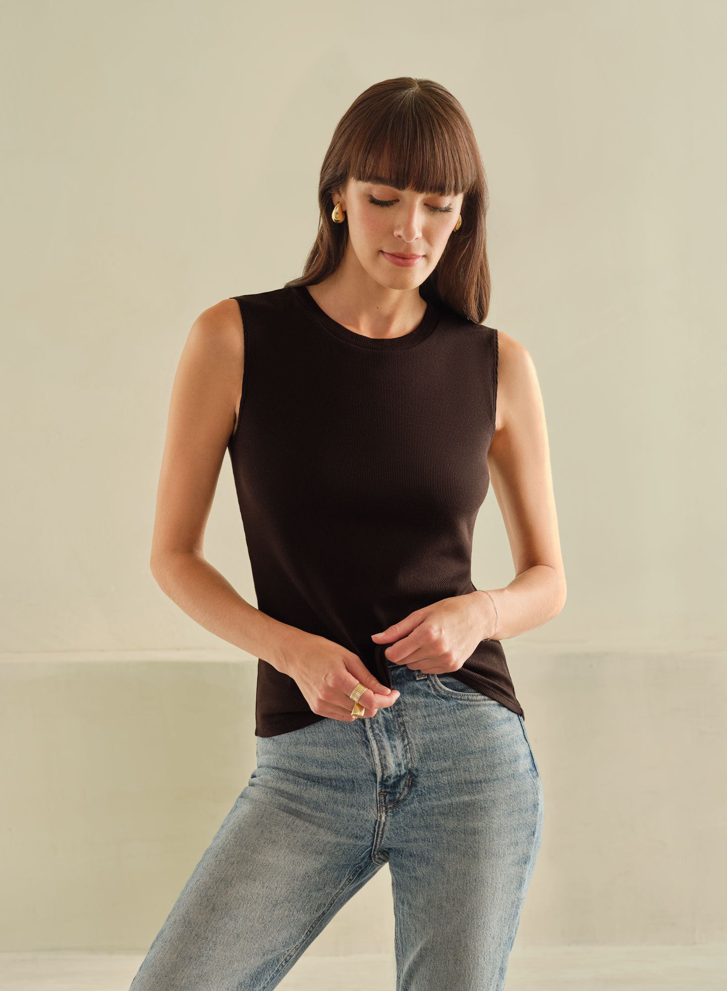 MiniRib Shell Tank | Black