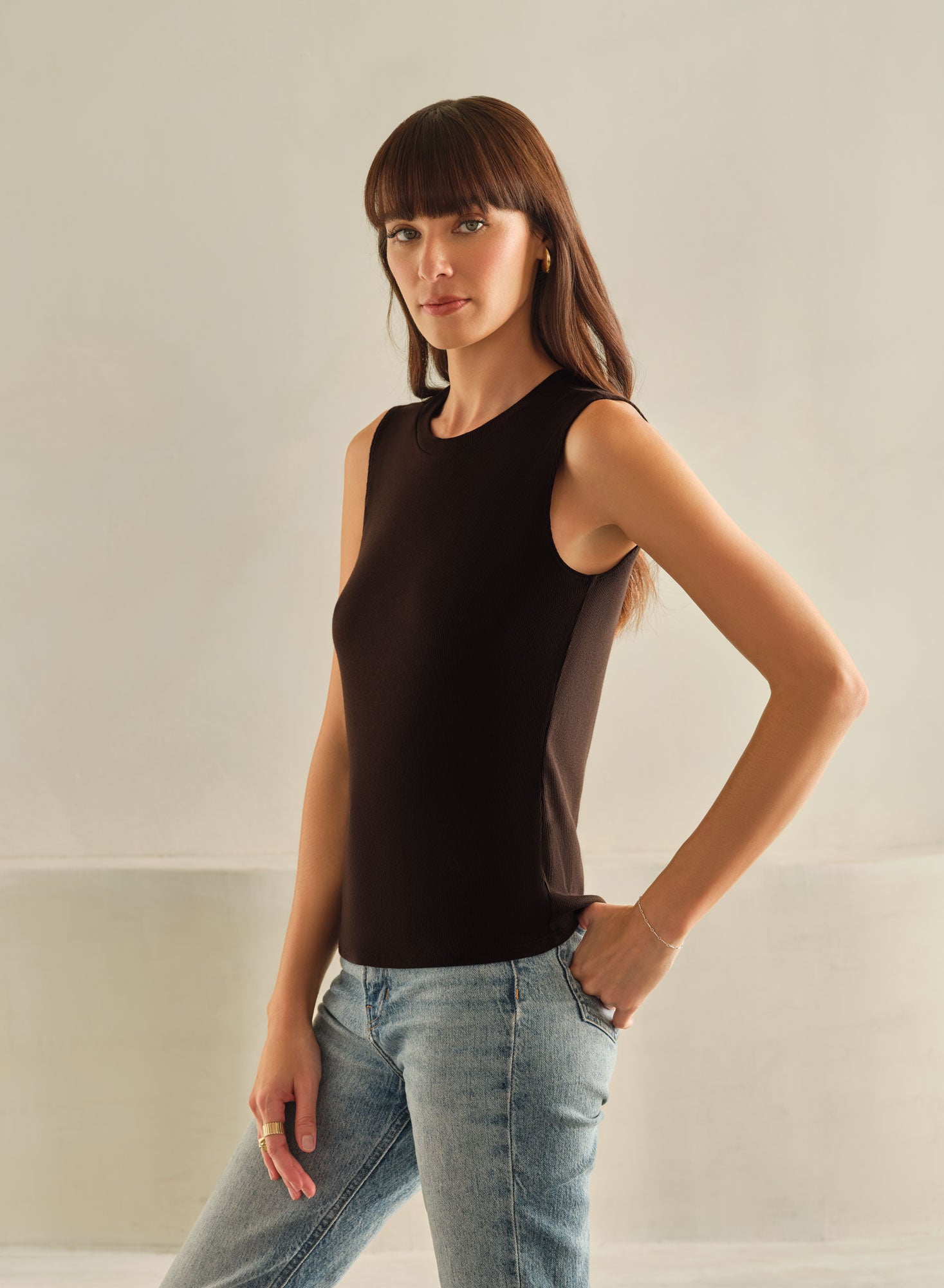 MiniRib Shell Tank | Black