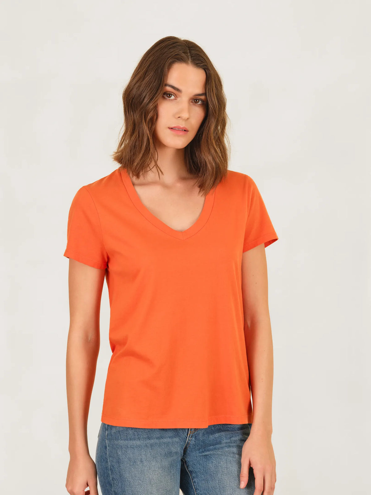 V-Neck Tee with 